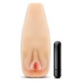 Мастурбатор-вагина с вибрацией Soft   Wet Natasha Realistic Beige Masturbator - Blush Novelties - в Рязани купить с доставкой