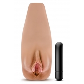 Маструбатор-вагина с вибрацией Soft   Wet Renata Realistic Tan Masturbator - Blush Novelties - в Рязани купить с доставкой