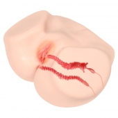 Мастурбатор-полуторс с двойным слоем материала Vanilla Onahole Real Vagina - KOKOS - в Рязани купить с доставкой