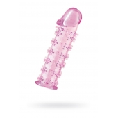 Розовая насадка на пенис с шипами - 12,5 см. - A-toys - в Рязани купить с доставкой