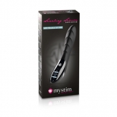 Вибратор с электростимуляцией Sizzling Simon Black Edition - 27 см. - MyStim - купить с доставкой в Рязани