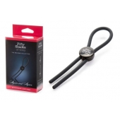 Тёмно-серое эрекционное кольцо с зажимом Again and Again Adjustable Cock Ring - Fifty Shades of Grey - в Рязани купить с доставкой