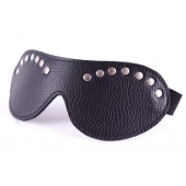 Черная маска с декором - БДСМ Арсенал - купить с доставкой в Рязани