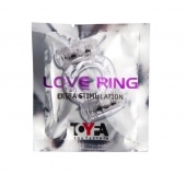 Прозрачное виброкольцо с двумя вибропульками - Toyfa Basic - в Рязани купить с доставкой