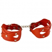 Красные наручники «Цезарь» - Sitabella - купить с доставкой в Рязани