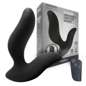 Черный вибромассажер простаты 3,5’’ Remote Control Curve P-spot Massager - 12 см. - Erokay - в Рязани купить с доставкой