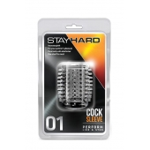 Прозрачная насадка с шипами STAY HARD COCK SLEEVE 01 CLEAR - Blush Novelties - в Рязани купить с доставкой