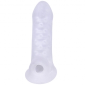 Тонкая насадка-удлинитель с подхватом мошонки Jacked Up - Doc Johnson - в Рязани купить с доставкой