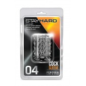 Прозрачная насадка с бороздками STAY HARD COCK SLEEVE 04 CLEAR - Blush Novelties - в Рязани купить с доставкой