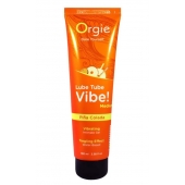 Гель с эффектом вибрации Lube Tube Vibe Medium Pina Colada - 100 мл. - ORGIE - купить с доставкой в Рязани