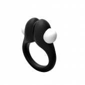 Черное эрекционное кольцо Zippy Vibrating Ring With Bullet - Adrien Lastic - в Рязани купить с доставкой