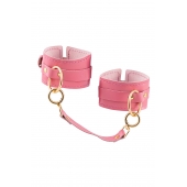 Розовые однослойные кожаные оковы - Pecado - купить с доставкой в Рязани