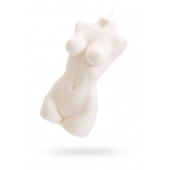 Белая интерьерная свеча в форме женского торса - 850 гр. - Pecado - купить с доставкой в Рязани