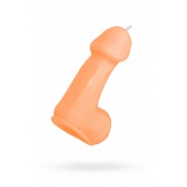 Оранжевая свеча в форме пениса - 47 гр. - Pecado - купить с доставкой в Рязани