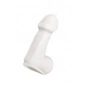 Белая свеча в форме пениса - 47 гр. - Pecado - купить с доставкой в Рязани