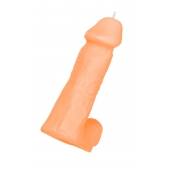 Оранжевая сувенирная свеча «Пенис» - Pecado - купить с доставкой в Рязани