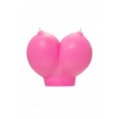 Розовая свеча «Сиськи» - 150 гр. - Pecado - купить с доставкой в Рязани