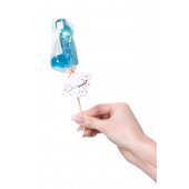 Голубой леденец в форме члена со вкусом блю кюрасао - 80 гр. - Sosuчki - купить с доставкой в Рязани