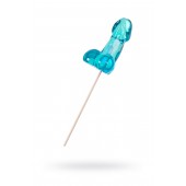 Голубой леденец в форме члена со вкусом блю кюрасао - 80 гр. - Sosuчki - купить с доставкой в Рязани