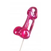 Розовый леденец в форме члена со вкусом айриш крим - 80 гр. - Sosuчki - купить с доставкой в Рязани