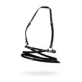 Черная кожаная портупея «Осанка» - Pecado - купить с доставкой в Рязани