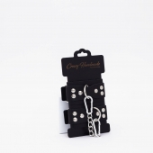 Черные кожаные оковы с регулируемыми ремешками - Crazy Handmade - купить с доставкой в Рязани