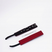 Черно-красные кожаные оковы - Crazy Handmade - купить с доставкой в Рязани