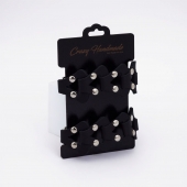 Черные кожаные оковы из звеньев - Crazy Handmade - купить с доставкой в Рязани