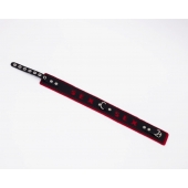 Черно-красный ошейник Sex - Crazy Handmade - купить с доставкой в Рязани