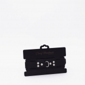 Черный ошейник из высококачественной натуральной кожи - Crazy Handmade - купить с доставкой в Рязани