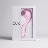 Розовый вибромассажёр с деликатными токами - Youvic - купить с доставкой в Рязани