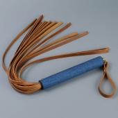 Плеть с джинсовой ручкой «Дикий Запад» - 60 см. - Sitabella - купить с доставкой в Рязани