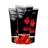 Набор из 3 съедобных лубрикантов JUJU со вкусом клубники - JuJu - купить с доставкой в Рязани
