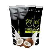 Набор из 3 съедобных лубрикантов JUJU со вкусом кокоса - JuJu - купить с доставкой в Рязани