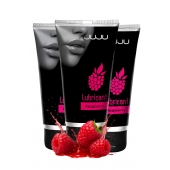 Набор из 3 съедобных лубрикантов JUJU со вкусом малины - JuJu - купить с доставкой в Рязани