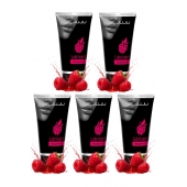 Набор из 5 съедобных лубрикантов JUJU со вкусом малины - JuJu - купить с доставкой в Рязани