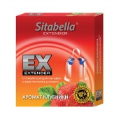 Стимулирующая насадка Sitabella Extender  Клубника - Sitabella - купить с доставкой в Рязани