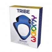 Синее эрекционное кольцо Wooomy Tribeс с вибрацией - Adrien Lastic - в Рязани купить с доставкой