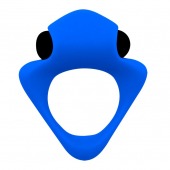 Синее эрекционное кольцо Wooomy Tribeс с вибрацией - Adrien Lastic - в Рязани купить с доставкой