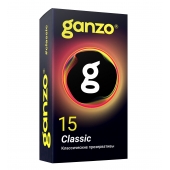 Классические презервативы с обильной смазкой Ganzo Classic - 15 шт. - Ganzo - купить с доставкой в Рязани