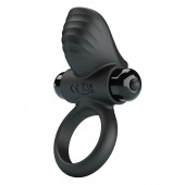 Черное эрекционное кольцо с вибрацией Adrien - Baile - в Рязани купить с доставкой