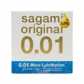 Увлажнённый презерватив Sagami Original 0.01 Extra Lub - 1 шт. - Sagami - купить с доставкой в Рязани