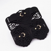 Фигурный набор для БДСМ-игр с узорами и золотистой фурнитурой - Crazy Handmade - купить с доставкой в Рязани