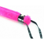 Нежная плеть с розовым мехом BDSM Light - 43 см. - БДСМ Арсенал - купить с доставкой в Рязани