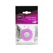 Лиловое эрекционное кольцо с 2 рядами стимулирующих шариков - Erowoman-Eroman - в Рязани купить с доставкой