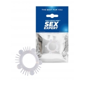 Эластичное эрекционное кольцо с шишечками и шипами - Sex Expert - в Рязани купить с доставкой