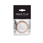 Эрекционное кольцо с бежевыми «ресничками» - Sextaz - в Рязани купить с доставкой