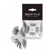 Эластичное эрекционное кольцо с черными «ресничками» - Sextaz - в Рязани купить с доставкой