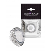 Эластичное эрекционное кольцо с длинными черными «ресничками» - Sextaz - в Рязани купить с доставкой