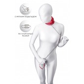 Красный ошейник с подкладкой из меха - ToyFa - купить с доставкой в Рязани